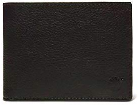 Timberland Kennebunk Leather Large Bi-Fold Wallet mit Münzfach TB0A1DFS0011 Schwarz Herren Portemonnaie aus Echtem Leder