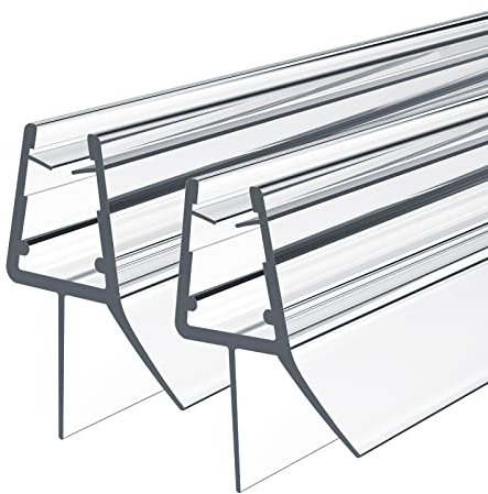 Heilmetz Duschdichtung,2 x 60cm Ersatzdichtung Duschtür für Duschtür Glasstärken von 4-6mm, Wasserabweiser Duschtür Dichtung oder Duschkabinen-Dichtung für Duschkabine & Glastüren