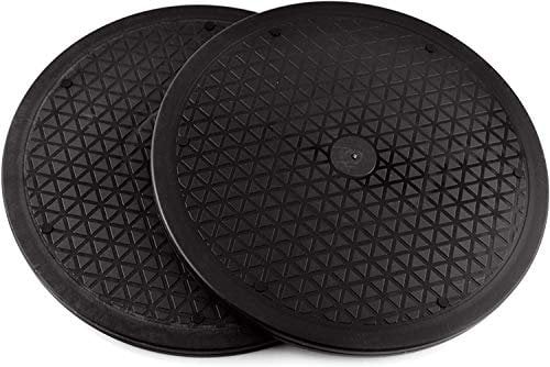 Hexint 2 Pieces 360° Rotating Swivel Stand Turntable Heavy Duty Lazy Susan with Steel Ball Bearings for Big Screen TV Computer Monitor Laptop Arts and Crafts Projects(30.5 CM)