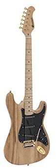 DIMAVERY ST-303 E-Gitarre, natur