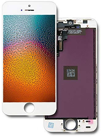 Qoltec LCD Touch Display Speziell Speziell geeignet Für Apple iPhone 5S/Se Rahmen Weiß, 4.0'', 50732