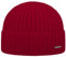 Stetson Varnell Kaschmirmütze Damen/Herren One Size (ca. 55-61 cm) - 100% Kaschmir - Wintermütze - Breiter Umschlagrand - Kuschelig warm - Länge 22 cm - Strickmütze Herbst/Winter rot One Size