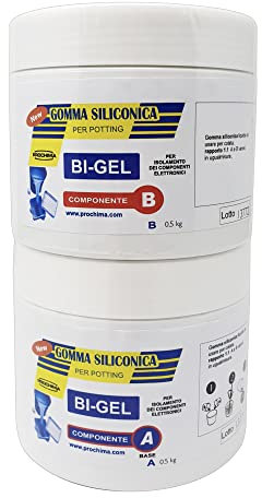 Prochima, Gel Siliconico BI-GEL, Gel Bicomponente di Elevatissime Caratteristiche Dielettriche e Termiche, Ideale per Sistemi di Connessioni, 1 kg