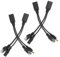 2 Pairs 12V POE Splitter with DC Connector, Ethernet RJ45 PoE Adapter Injector Splitter Kit for IP Camera System