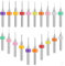 Juego de 20 brocas micro de 0,3 a 1,2 mm Micro Brocas de Acero de Tungsteno PCB Placa de Circuito de Impresión Flauta CNC Router Bits Shank para Piedra Rough Joyas Punzonado Grabado