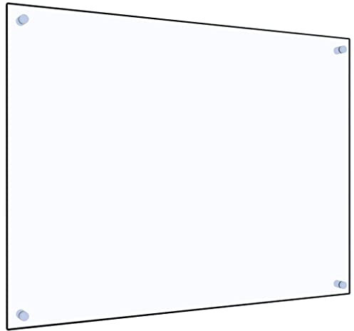 Küchenrückwand Transparent Glas Spritzschutz Herdblende 6 mm Gehärtetes Glas Fliesenspiegel für Küche, Herd, Fliesen, Küche Rückwand Glasrückwand, in div. Größen, Wandpaneele 80 x 60 cm