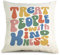 OUz Kissenbezüge mit inspirierenden Zitaten Treat People with Kindness, niedlicher Kissenbezug, Teenager, Mädchen, Zimmer, Sofa, Bett, Kissenbezug, Dekoration, 45,7 x 45,7 cm, 8L104