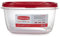 Rubbermaid Easy Find Lids Frischhaltedosen, 14 Tassen, Rot, 2 Stück