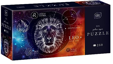 Interdruk Puzzle 250 48x33 cm Zodiac Zodiak Sternzeichen - Leo - Lion - Leo