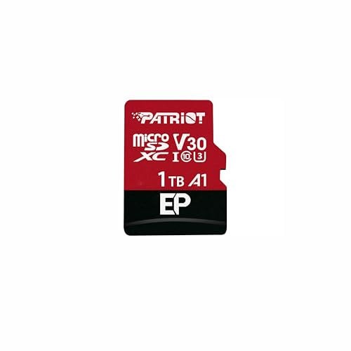 Carte mémoire Patriot EP Series Micro SDXC 1 to V30 A1 UHS-I U3 4K UHD - avec Adaptateur SD - PEF1TBEP31MCX