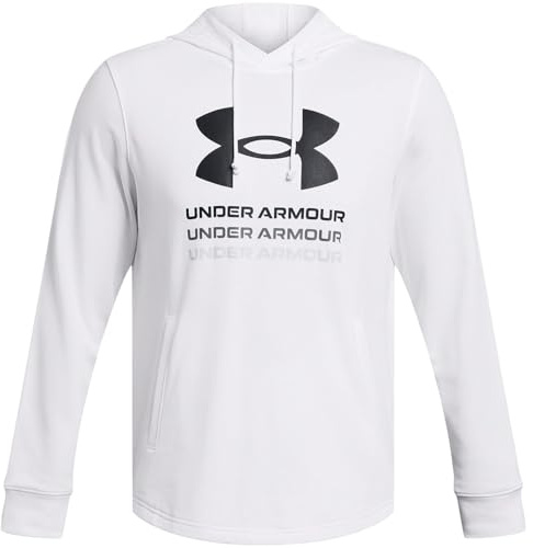 Under Armour Rival Terry Graphic Hoody Weiss, M Herren