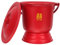 HOMSFOU seau à crachoir pot pot d'urinoir avec couvercle urinoir chinois pot de chambre à urine épaissir le crachoir adulte urinoir de nuit mot heureux récipient la mariée bassin pp