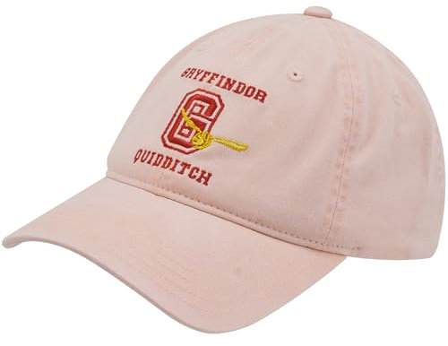 Concept One Unisex-Erwachsene Harry Potter Dad Hat, Quidditch Damen verstellbare Baumwolle Baseball Cap mit gebogener Krempe Baseballkappe, Gryffindor, Einheitsgre