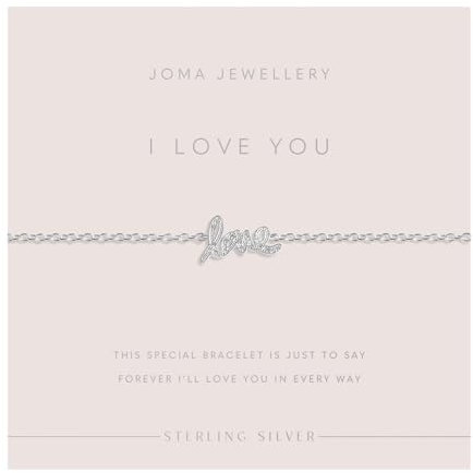 Joma Jewellery Armband „Ich liebe dich“ aus Sterlingsilber