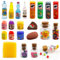 Cibo e Bevande Miniatura, 21 Pezzi Cibo e Bevande in Miniatura, Set di Accessori per la Casa delle Bambole 1/12 Mini, Mini-Cibo Miniatura, per Bambole Decorazioni in Miniatura