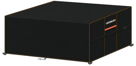 HEIMUNI Housse Salon de Jardin, 170x110x75cm Housse Table Jardin Bâche pour Canapé Extérieur, 420D Tissu Oxford Bache Table Exterieur Impermeable Housse de Protection pour Table, Chaise et Canapé