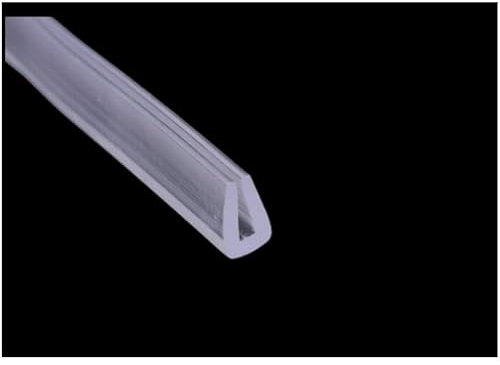 Gummidichtung U-Profil Dichtung Dichtungsstreifen verwendbar am Tischrand, transparent, 5 Meter lang, (10mm-6mm) Geeignet für Dicken von2-3mm