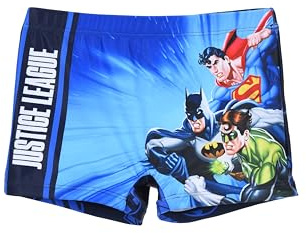 Maillot de bain Short adapté à Justice League, pour enfants et adolescents, bleu, 10 ans