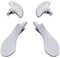 LiXiongBao 4PCS Paddle Posteriori in Metallo per PS5 DualSense Edge Controller, Ricambi Intercambiabili per PS5 DualSense Edge Wireless Controller (Bianco)