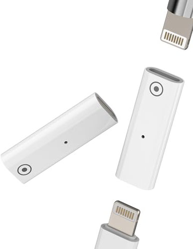 Lightning Female auf Lightning Weiblich für Apple Pencil Ladeadapter(2 Stück)für iPad für iPhone Kabel Charger Anschlüsse 1 Generation Pencil Konverter für Apple MFi Certified Stift Zubehör Connector