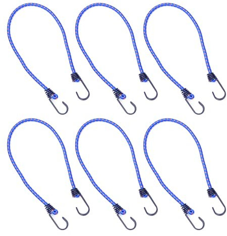 6lots bungee cord with hook canopy buckle rope tightening strap tool for various outdoor applications