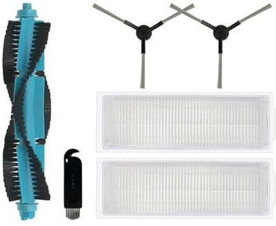 Accessoires, Compatibles Avec L'aspirateur Robot Proscenic M6 Pro, Pièce De Rechange, Brosse Latérale Principale, Filtre HEPA, Chiffon De Nettoyage(Set - 2)