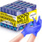 BAKAJI 1000 x Guanti Nitrile Monouso Colore Blu Cobalto, Senza Polvere e Lattice, Ipoallergenici, Bio Soft, Dita Texturizzate, Adatto all'Uso Medico, Alimentare, Cucina, Casa, Pulizie (M)