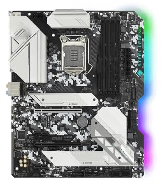 Motherboard Placa Base Fit For ASRock B460 Steel Legend Compatible con CPU 10900K, 10100F, 10600KF, 10400KF, 10700k, G6400 y G5900, 4 x DDR4, M.2, HDMI, ATX LGA 1200