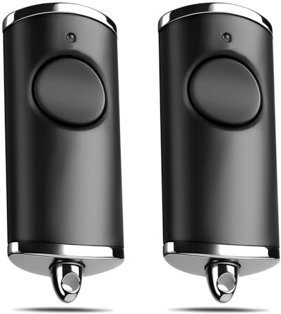 Hörmann Télécommande de porte de garage (868 MHz), compatible avec HSE1, HSE2, HSE4, HS1, HS4, HS5, HSZ1, HSD2 BS, émetteur manuel de rechange pour ouvre-porte Hörmann (1 bouton 2 stusk)