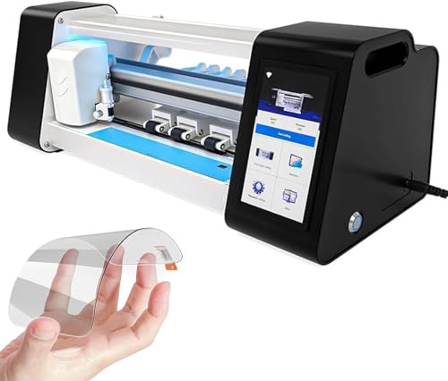 TDSYOCG Folien-Schneidemaschine für Smartphones, Hydrogel-Schutzfolien-Cutter, individuelle Handy-Rückfolien, Cloud-Update-Datenbank, Screen Protector Cutter, offline nutzbar