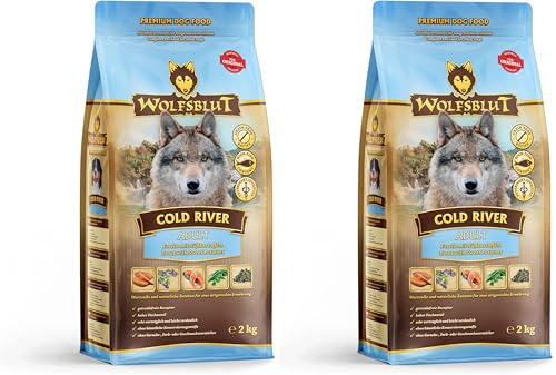 Wolfsblut - Cold River - 2 kg - Forelle - Trockenfutter - Hundefutter - Getreidefrei (Packung mit 2)