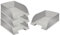 Leitz 523300 Briefkorb Jumbo Plus, A4, extra hoch, Polystrol (Briefkorb Jumbo Plus, grau 4er Set)