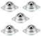 Schwerlast Kugelrollen, 5 Stücke Kegelrollenlager 15mm Dia Eisen Ball Transferlagereinheit, Zwei Löcher Universal Stahlkugel Rollenkugel Rad Möbelrollen für Getriebe, Möbel, Rollstuhl