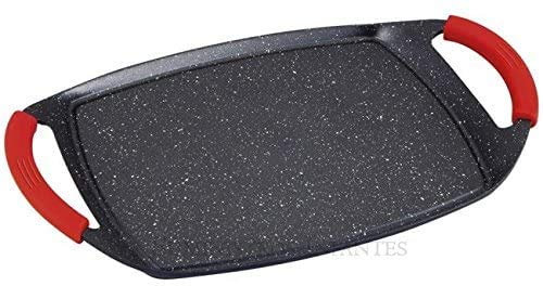 Suinga Plancha DE Asar con Revestimiento DE Piedra 36CM Apta para Todo Tipo DE COCINAS: INDUCCION, VITROCERAMICA, Gas, Placa ELÉCTRICA