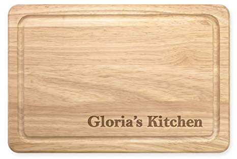 Encargo Personalizado Nombre Iniciales Esquina Rectangular Madera para Picar Tabla de Quesos