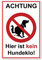 Achtung hier ist kein Hundeklo Schild 20 x 30 cm aus stabiler PVC Hartschaumplatte 3mm keine Hundetoilette mit UV-Schutz von STROBO