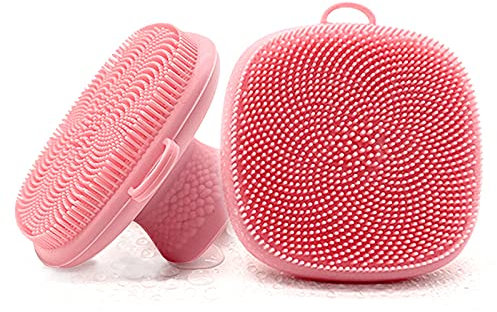 PeaMirmy Silikon Gesichtsreinigungsbürste, Manuelle Scrubber Pads Silikon Gesichts Reiniger Massager Sanft Mitesser-Entferner Akne Porereinigungsmittel Bürste Tiefreinigung