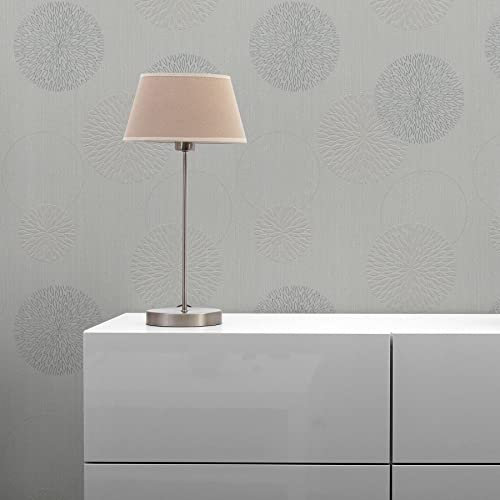 TADESSI Tapete Punkte Kreise Luigi M1-No.3722 | Vliestapete | Grau | Punktetapete | Geometrisch