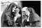 Smoking Nuns Prints Vintage Photo Black and White Poster Cigarette Funny Wall Art Canvas Painting Picture Room Home Decor 70x100cm Frameless