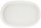 CreaTable, 30004, Serie Uno Offwhite - Servierplatte oval, 1-teiliges Geschirrset, Servierplatte aus Steinzeug, spülmaschinen- und mikrowellengeeignet, Made in Portugal