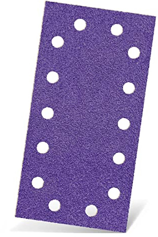 MENZER Titanium HD Schleifblätter 230 x 115 mm, 14-Loch (50 Stk.) K1000 | f. Schwingschleifer, Keramik-Mix, Klettbefestigung