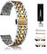CeiBand 20mm Bracelet pour Huawei Watch GT 3 Pro 43 mm/GT 3 42 mm/GT 2 42 mm, Métal Bracelets Remplacement Banda de Montre en Acier Inoxydable pour Huawei Watch 2/2 Pro/2 Sport - Argent/Or