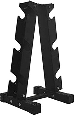 Hantelständer Aus Stahl, Krafttraining Kurzhantelablage, Kurzhantelständer 3 Ebenen, Multifunktional Hantelablage, Kurzhantel Rack Langhantelständer (Black)
