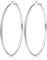 LOUMILEO Creolen Silber 925 Groß Silber Creolen Hypoallergen Silber Creolen für Damen Leicht Große Creolen Ohrringe Silber 925 Creolen für Damen (40mm)