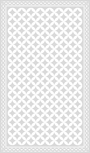 DobleUve Estudio Alfombra Vinílica Hidráulica 21 | Color Gris | 300x200 cm | Alfombra Cocina Lavable Antideslizante | Alfombra Vinilica | Suelo Vinílico | Alfombra Vinilo Salón