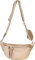 styleBREAKER Damen Halbmond Crossbody Schultertaschen Set 3-Teilig, Schultergurt mit Muster, Schlüsselanhänger, Börse 02012398, Farbe:Gold