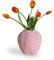 Erdbeer-Dekorative Keramik Vase, Modern Strawberry Vasen Für Pampasgras Blumen, Vintage Erdbeervase Für Wohnzimmer, Küche, Garten, Büro, Pink, M