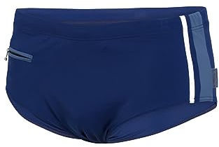 fashy Herren Badehose mit Reißverschlusstasche, Marine