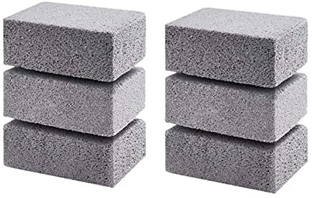 Ghulumn 6 Piezas Parrilla de Barbacoa Bloque de Ladrillo Limpio Piedra de Limpieza para Barbacoa Rejillas de Barbacoa Manchas Limpiador de Grasa Gadgets Utensilios de Cocina para Barbacoa