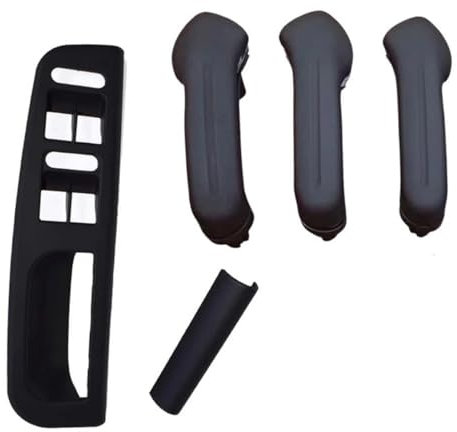 Lot De 5 Couvercles De Poignée De Porte Pour Panneau De Commande De Plaque De Verre De Fenêtre Pour Golf 4 Adaptés Pour Je-Tta Mk4 Bo-Ra 1998-2005 Couvercle De LèVe Vitre Garniture De Poignée De Porte